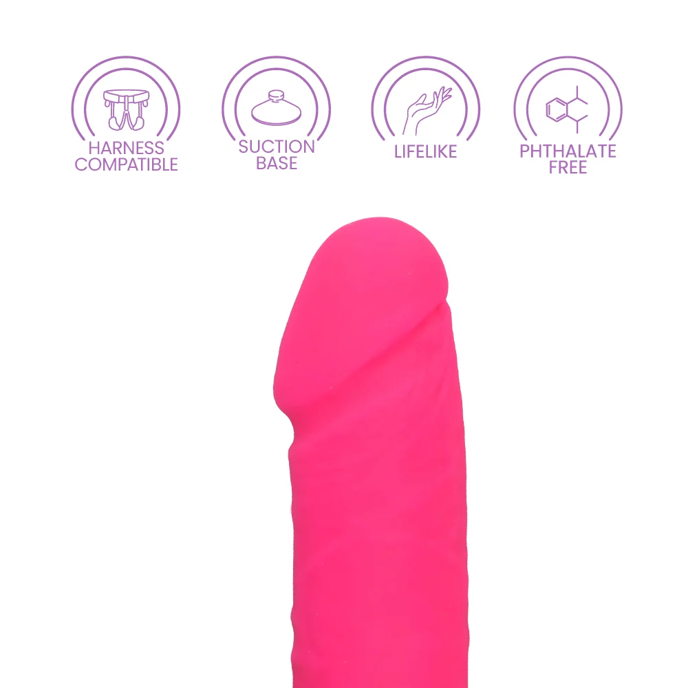 Neo Elite 8 Inch 双密度硅胶假阳具（带睾丸和吸盘）