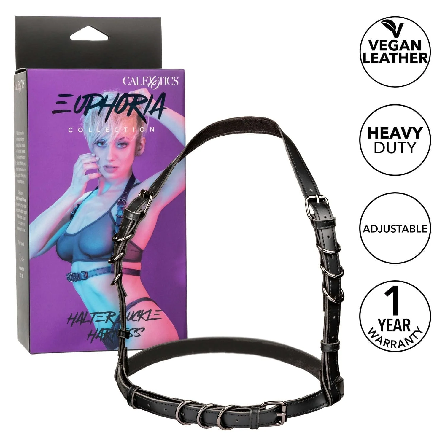 Euphoria Collection Halter Buckle Plus Size Harness