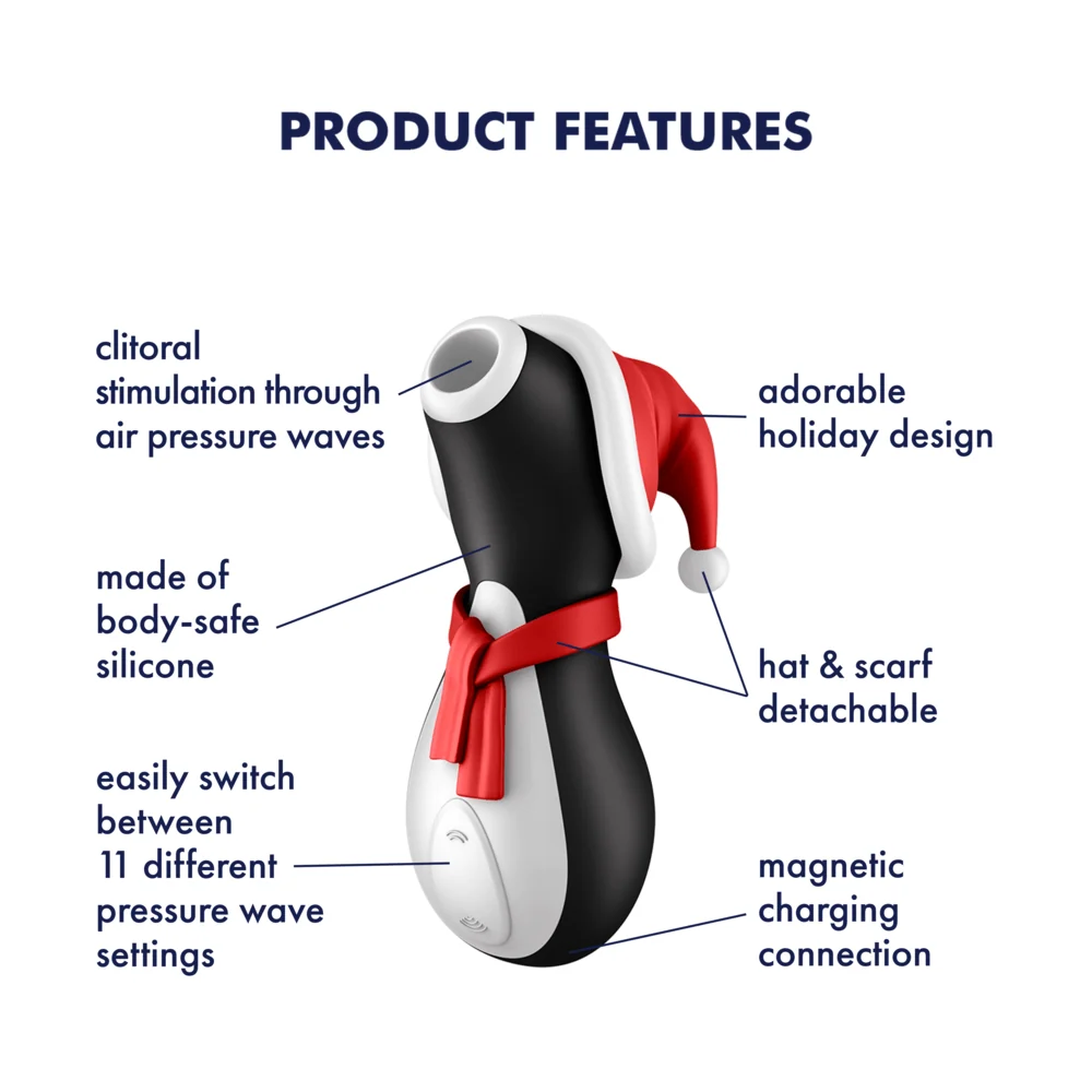 Satisfyer Penguin Holiday Edition Air Pulse Clitoral Vibrator