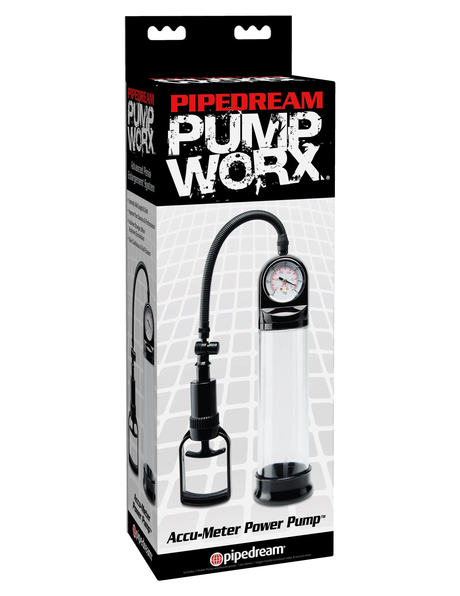 Pump Worx Accu-Meter Power Pump with Precision Pressure Gauge
