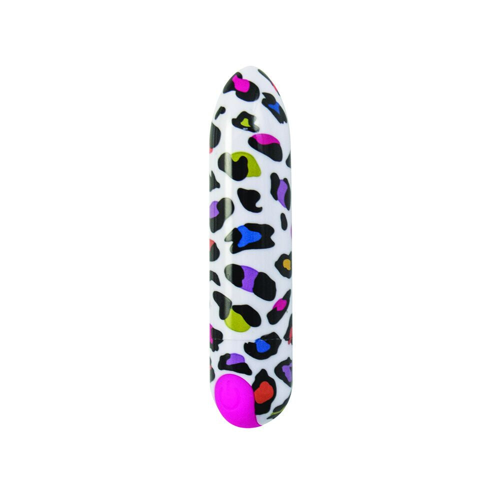 Nasstoys Mini's Spotted Bullet Vibrator with Rainbow Animal Print