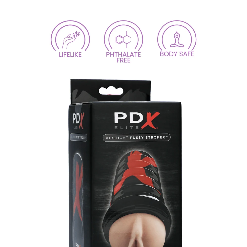 PDX Elite Air Tight Pussy Stroker with Fanta Flesh Sleeve
