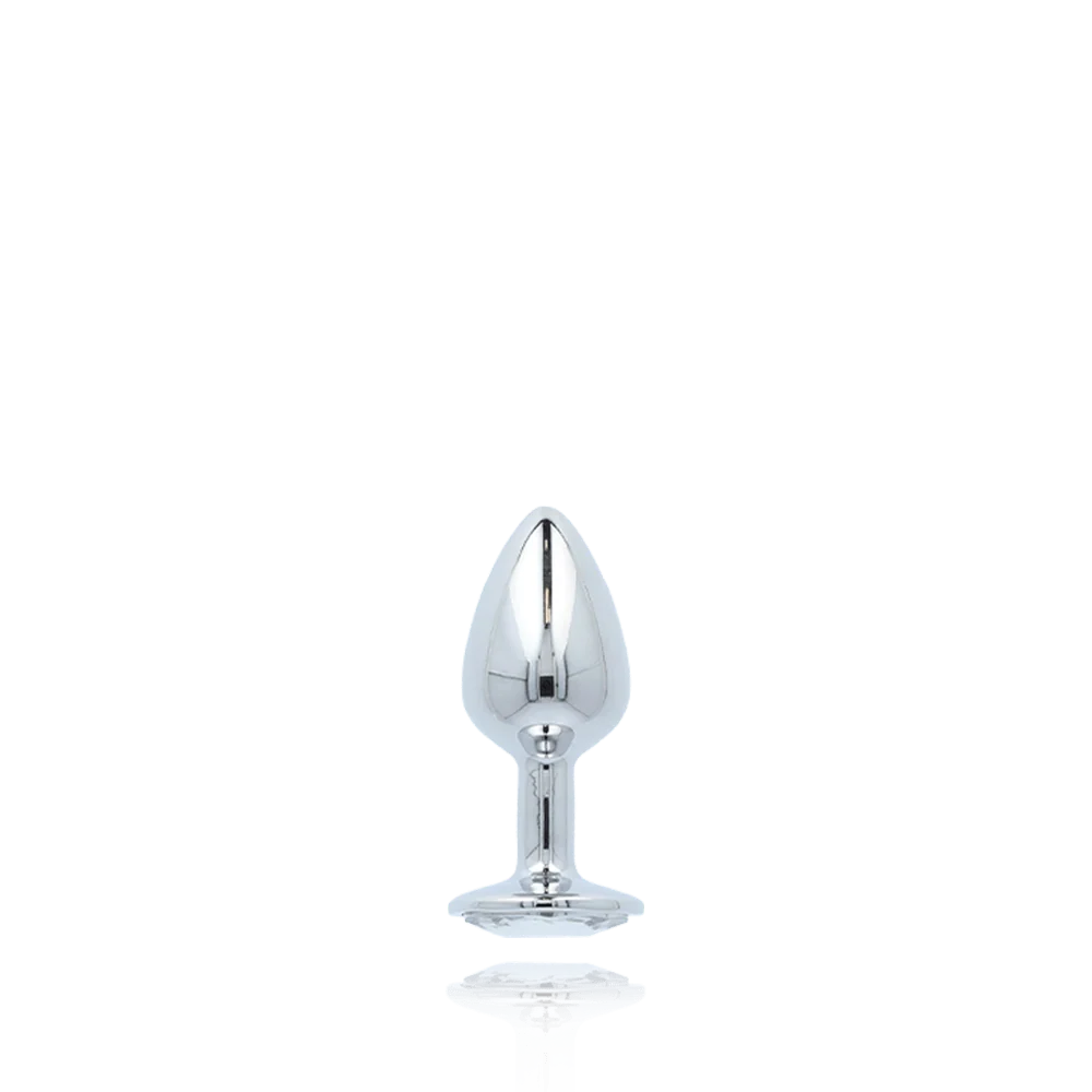 Booty Sparks Gem Anal Plug in Weighted Silvery Aluminum