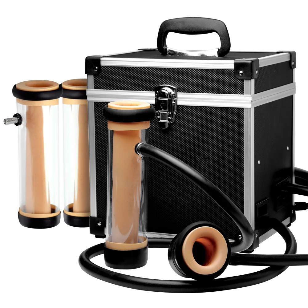 LoveBotz The Super Milker Deluxe Automatic Stroking Machine with 4 Cylinders