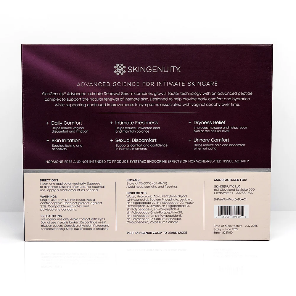 Skingenuity Advanced Intimate Renewal Serum - 12 Vial Hormone-Free Care