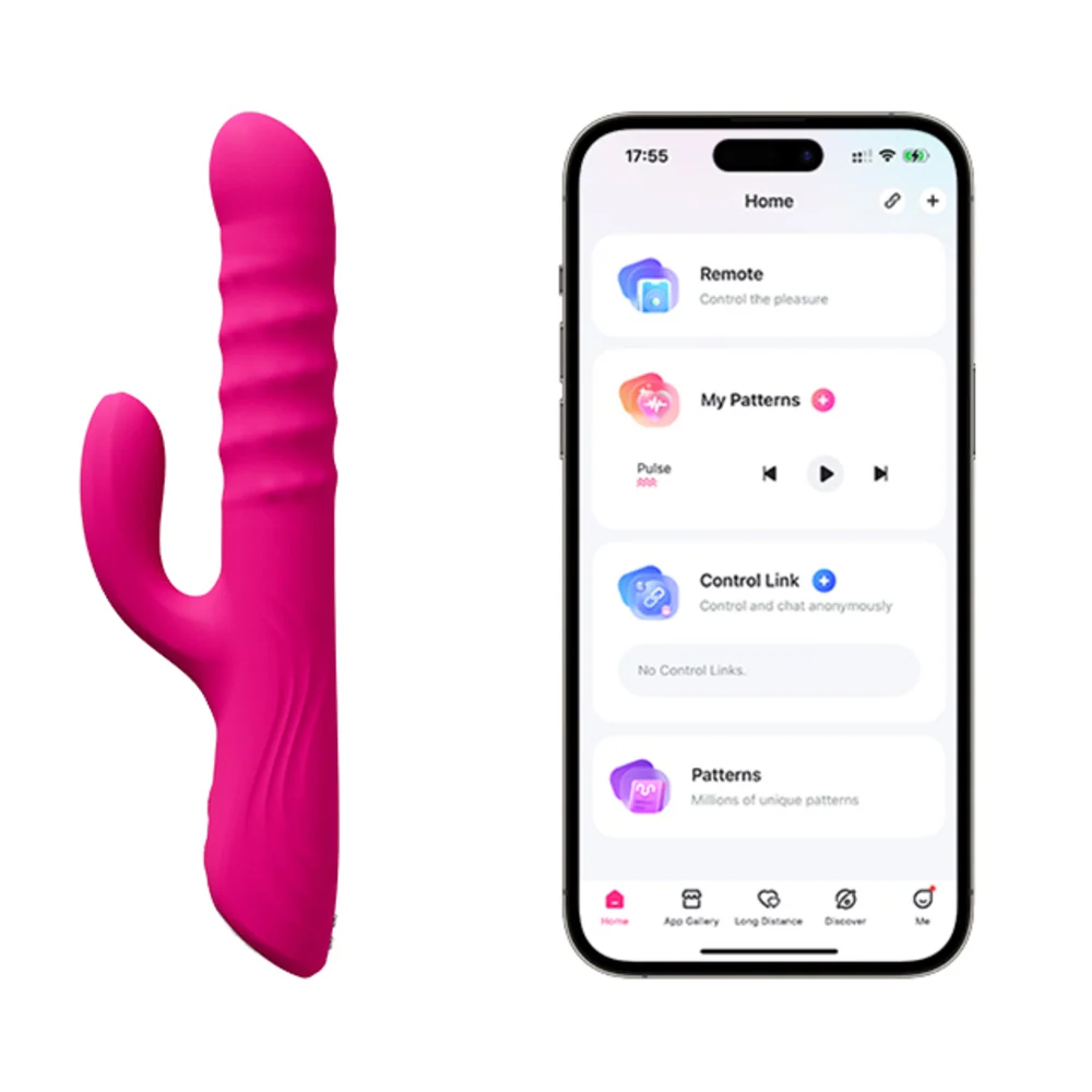 Lovense Velvo App-Controlled Rabbit Vibrator with Rolling Beads and NeoSpin
