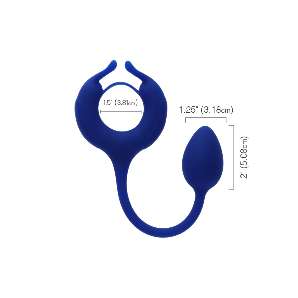 Admiral Plug and Play Weighted Silicone Cock Ring with 10 Vibration Functions
