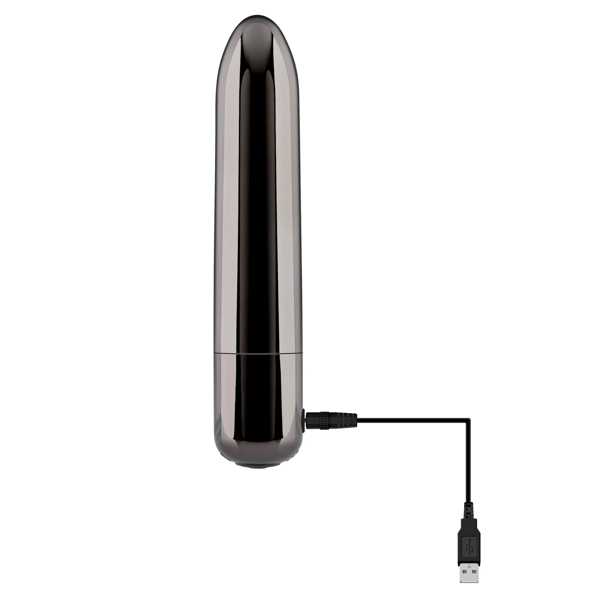 Evolved Real Simple Rechargeable Black Chrome Bullet