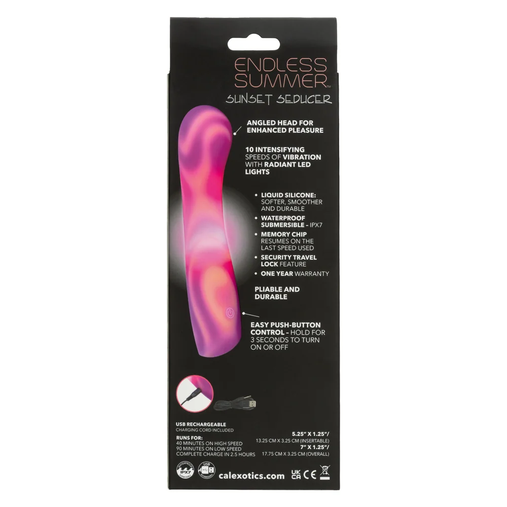 CalExotics Endless Summer Sunset Seducer LED Light Vibrator