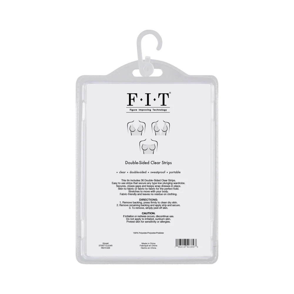 Fit Double Sided Clear Tape Strips for Clothing