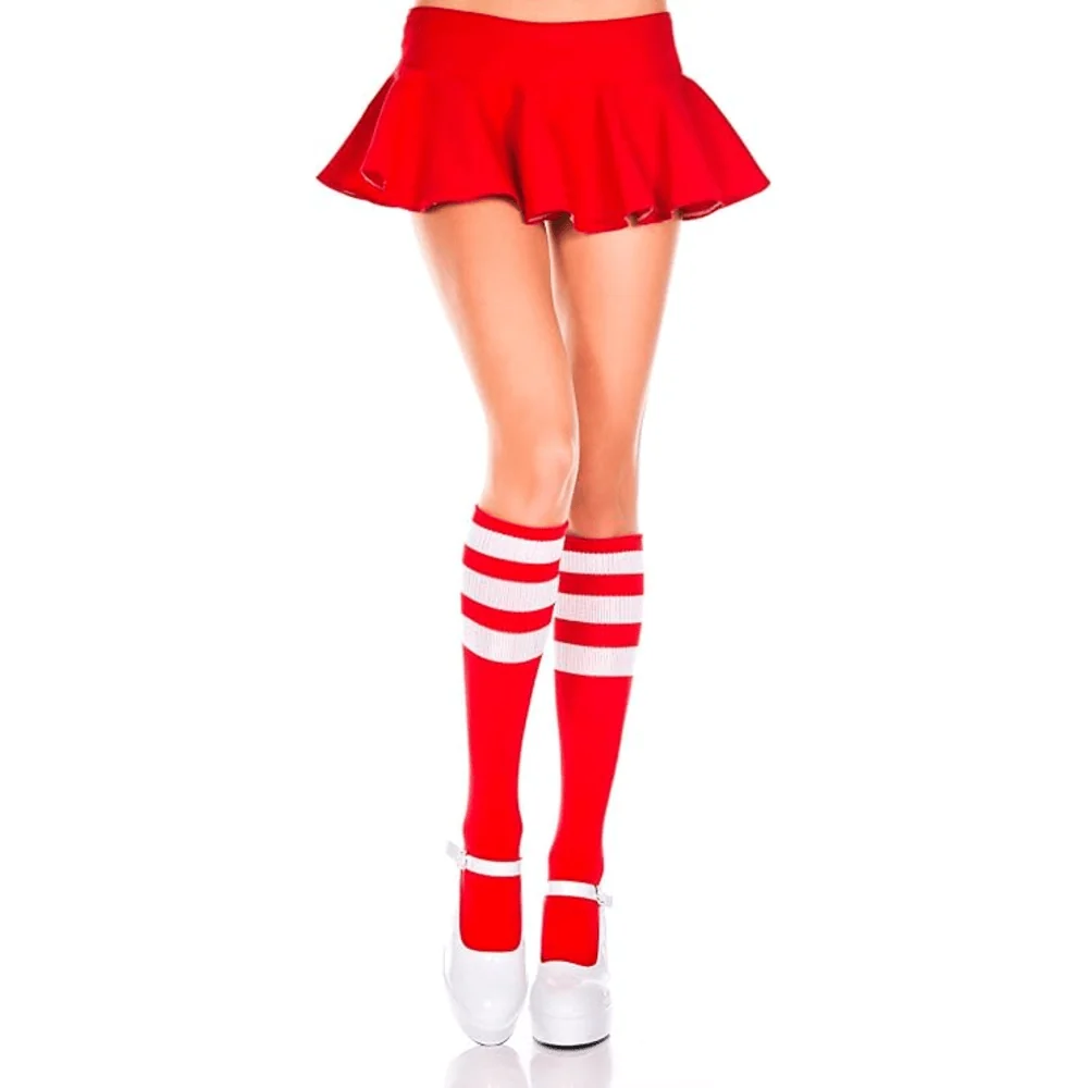 Music Legs Acrylic Knee-High Retro Stockings for Costumes and Casual Looks