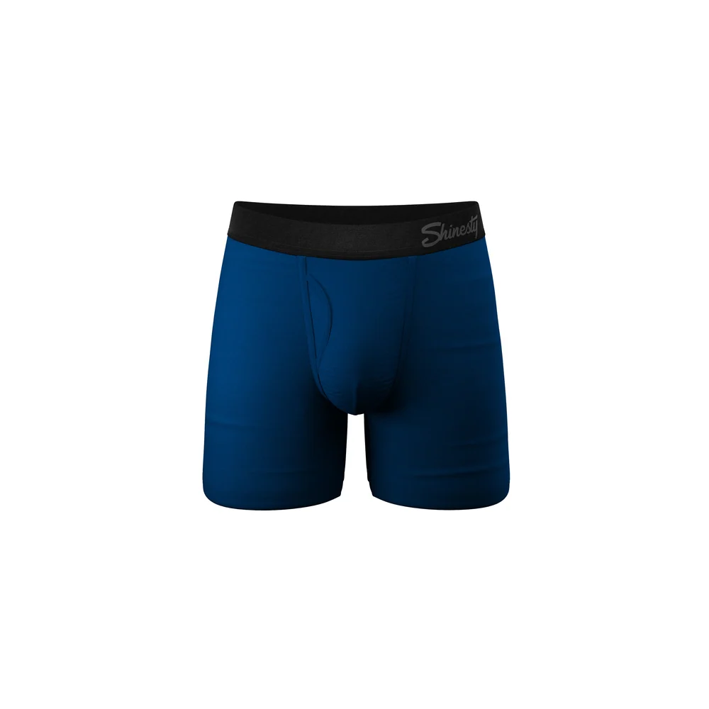 The Big Blue Dark Blue Ball Hammock Pouch Underwear With Fly
