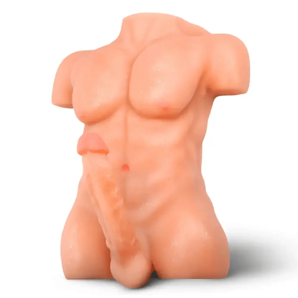 SexFlesh Chiseled Chad Male Love Doll with Bendable Cock