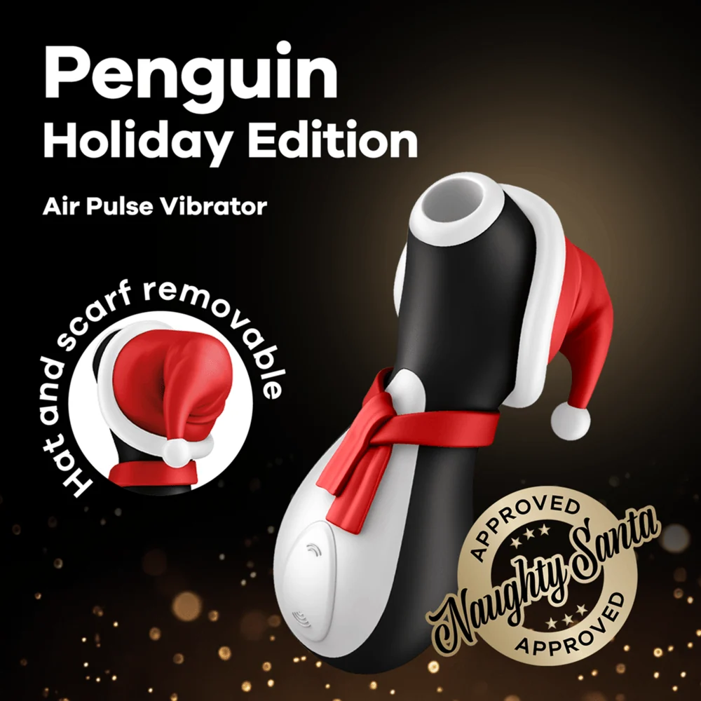 Satisfyer Penguin Holiday Edition Air Pulse Clitoral Vibrator