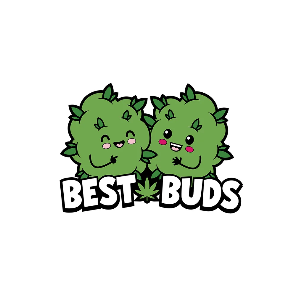 Best Buds Marijuana Pals Enamel Lapel Pin for Jackets