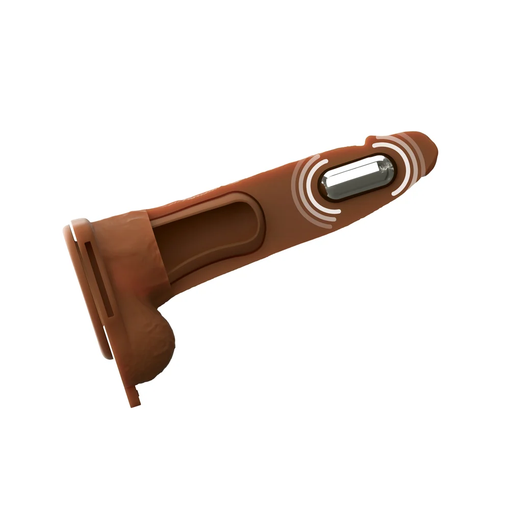 Fantasy X-Tensions Elite 7 Inch Vibrating Hollow Silicone Strap-On