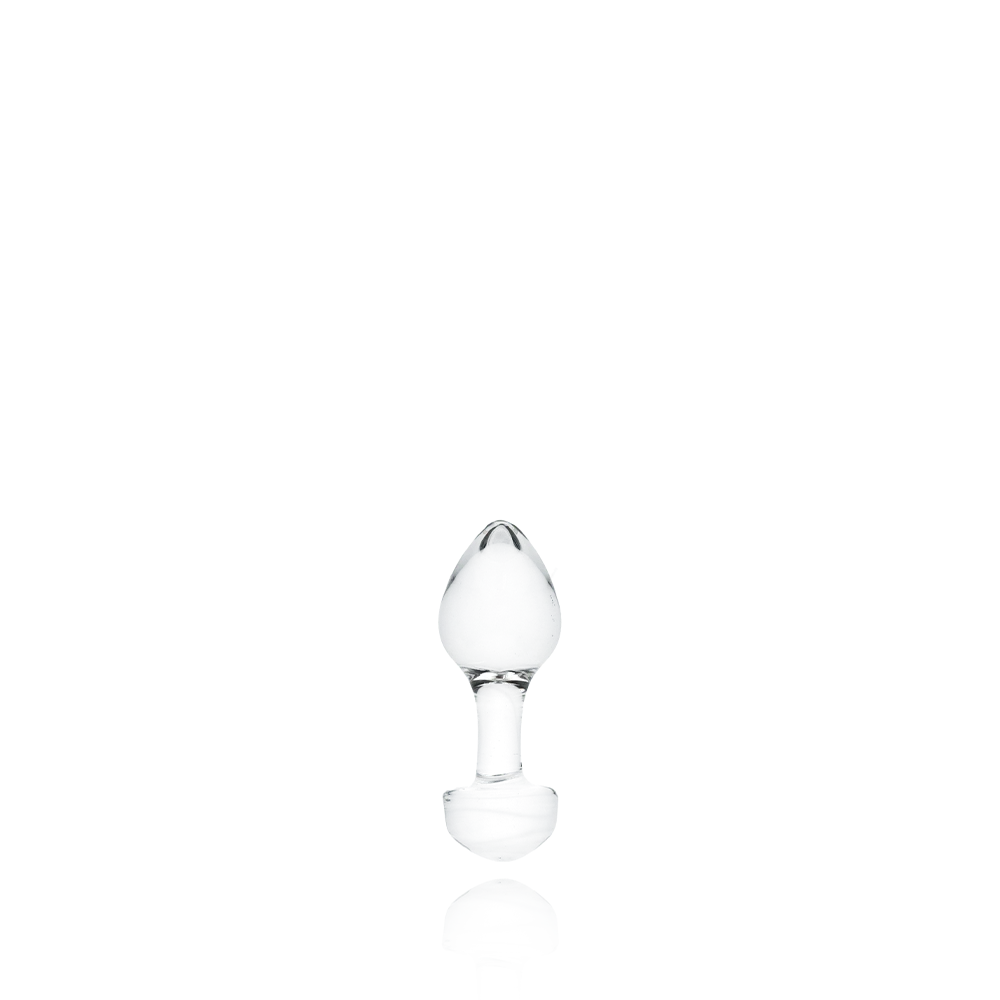Icicles No 44 Clear Glass Plug for Anal Beginners