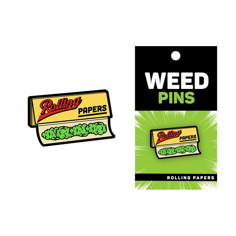 Rolling Papers Enamel Lapel Pin from WOOD ROCKET