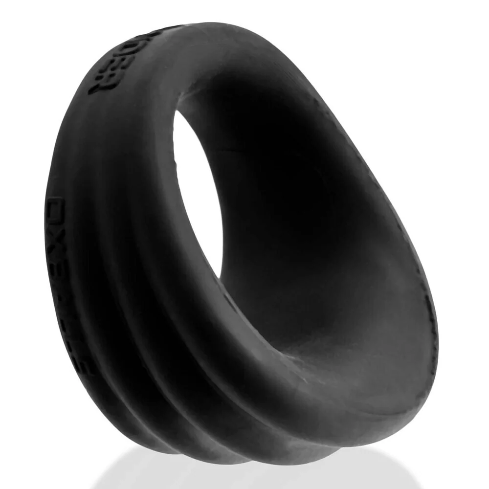 Oxballs Hunky Junk Black Expander Silicone Cock Ring