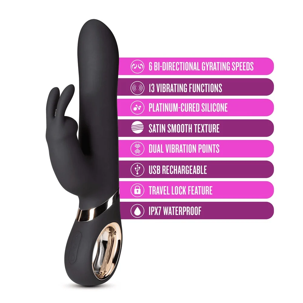 Blush Victoria Black Rabbit Vibrator