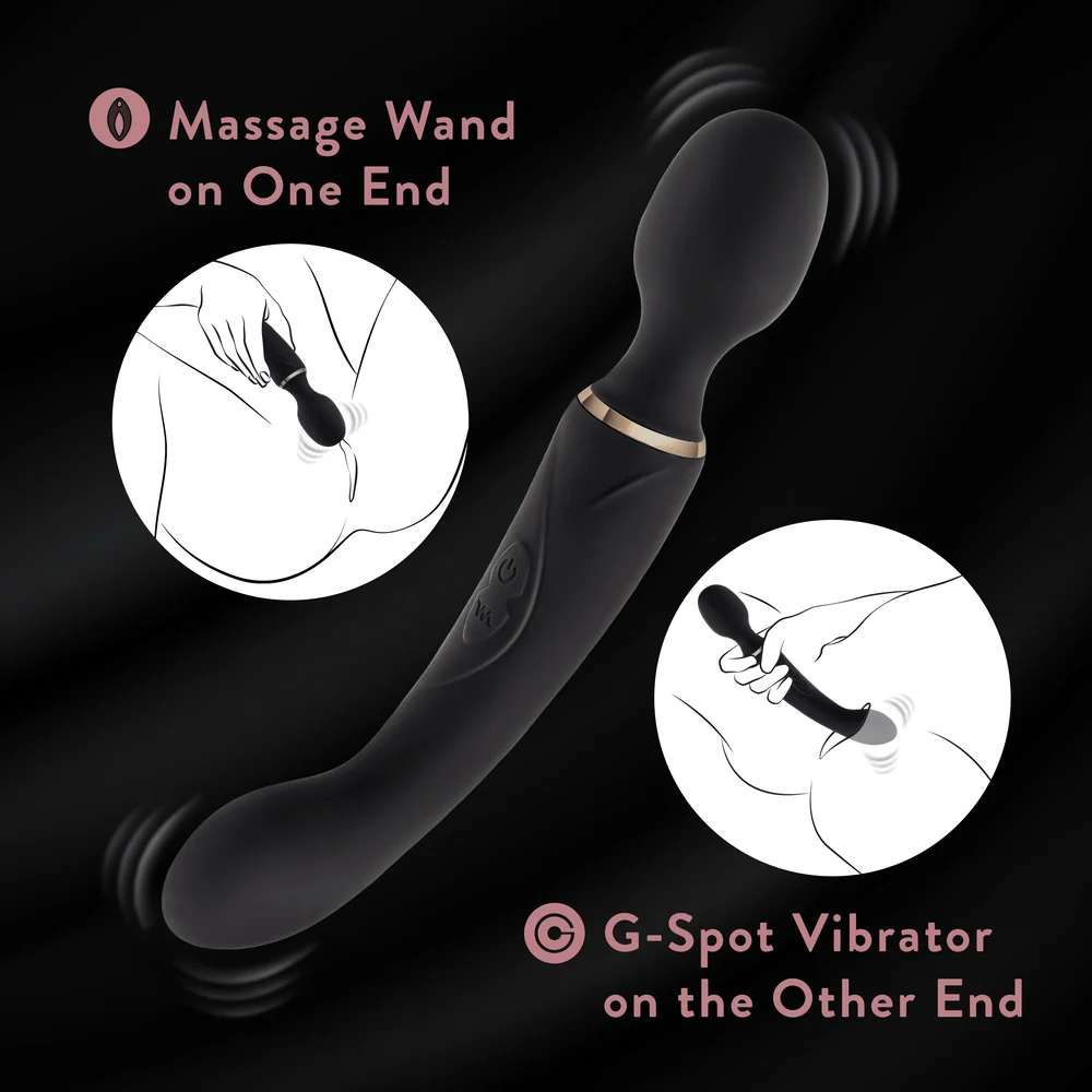 Blush Gia Black 魔杖按摩器（两个独立控制端）