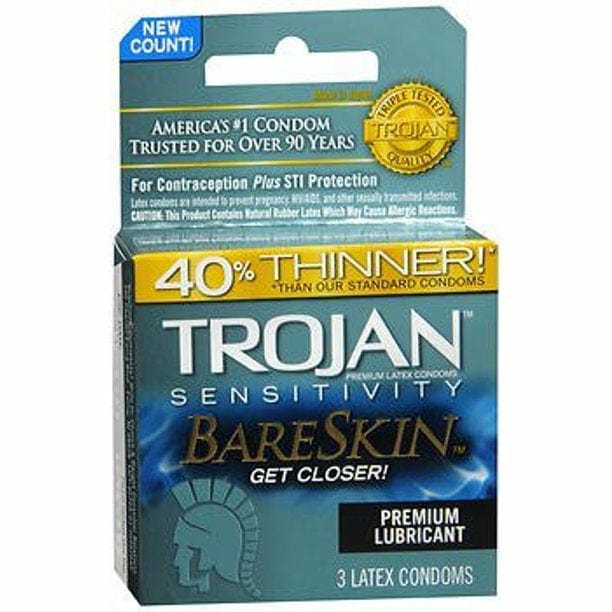 Trojan Sensitivity Bareskin Condoms for a Closer Feel
