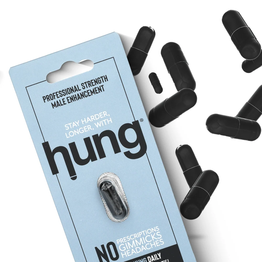 Hung Male Enhancement Pills for Stronger Performance, 12 Count Bottle