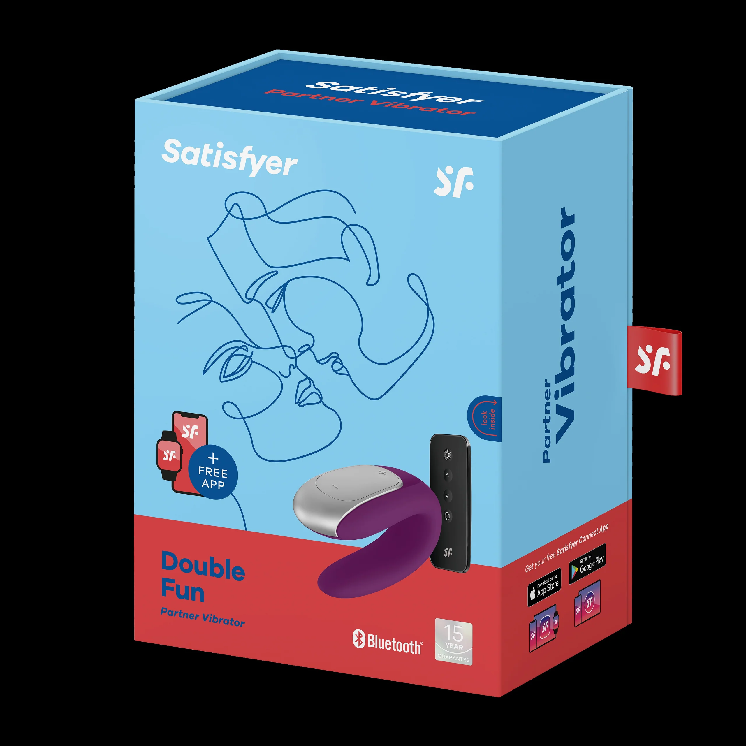 Satisfyer Double Fun U-Shape Couples Vibrator with Dual Motors