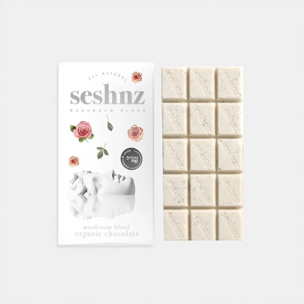 Seshnz Mushroom Blend Chocolate Bar 5000mg in Three Flavors