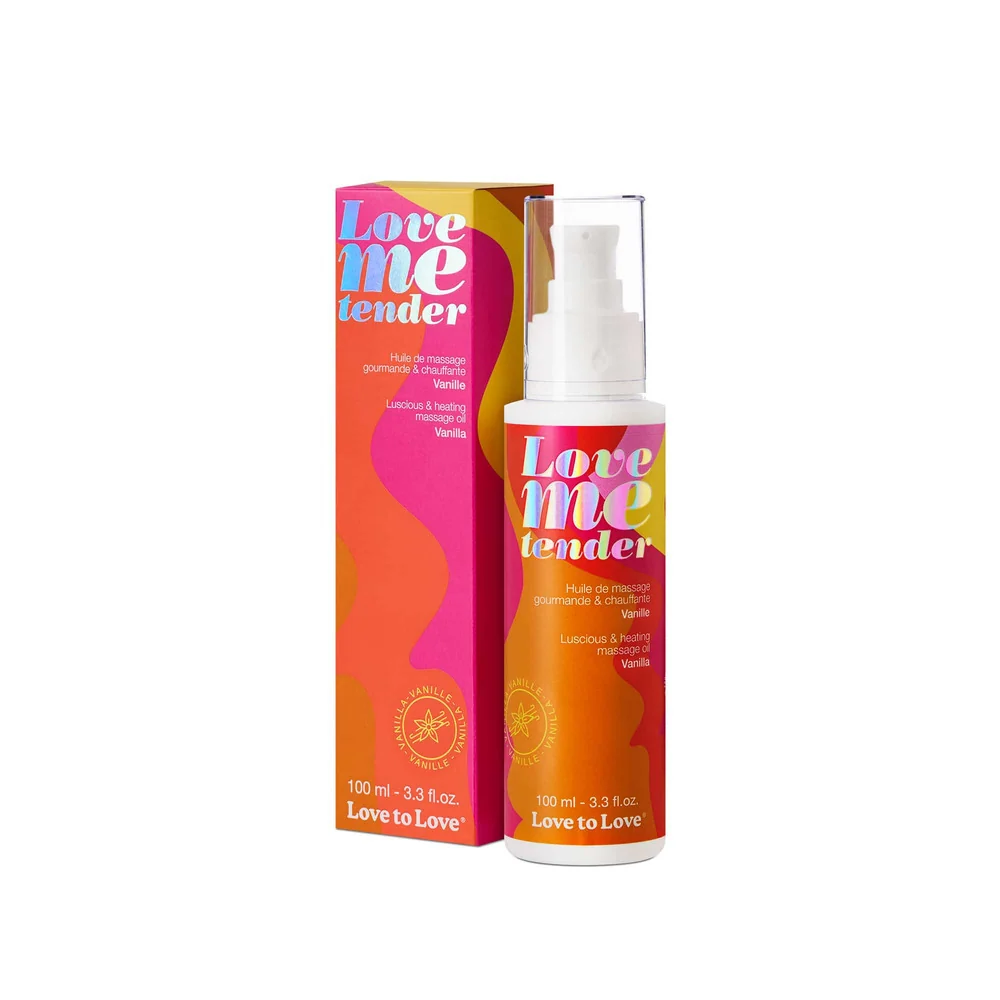 Love Me Tender Warming Flavored Massage Oil Bottle for Couples