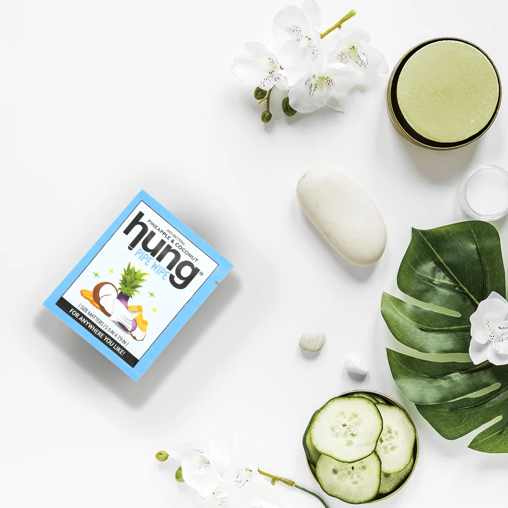 HUNG Pipe Wipes 16 Count for Men, Travel-Friendly Hygiene Wipes