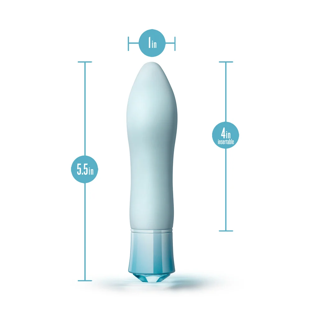 Blush Oh My Gem Ardor Aquamarine Bullet Vibrator for Internal and External Play