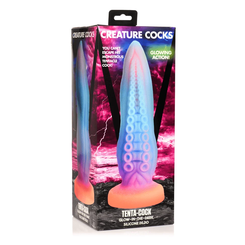Creature Cocks Tenta-Cock Glow-in-the-Dark Tentacle Dildo with Suction Cup Base