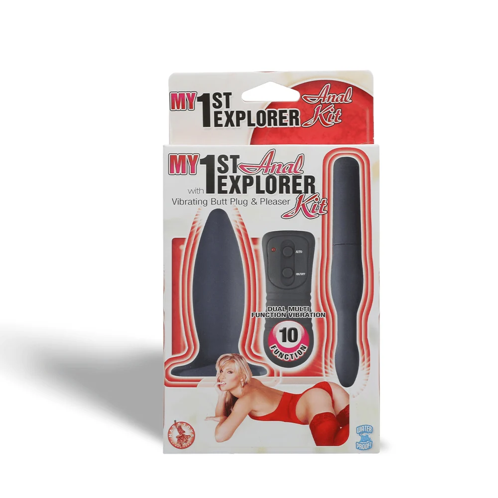 My First Anal Explorer 套装 黑色 双重 10 功能振动