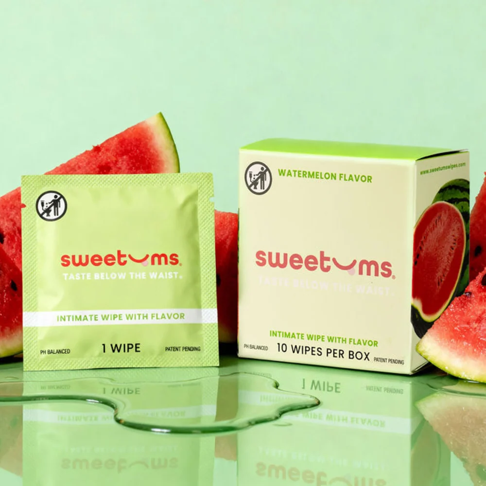 Sweetums Personal Flavored Intimate Wipes