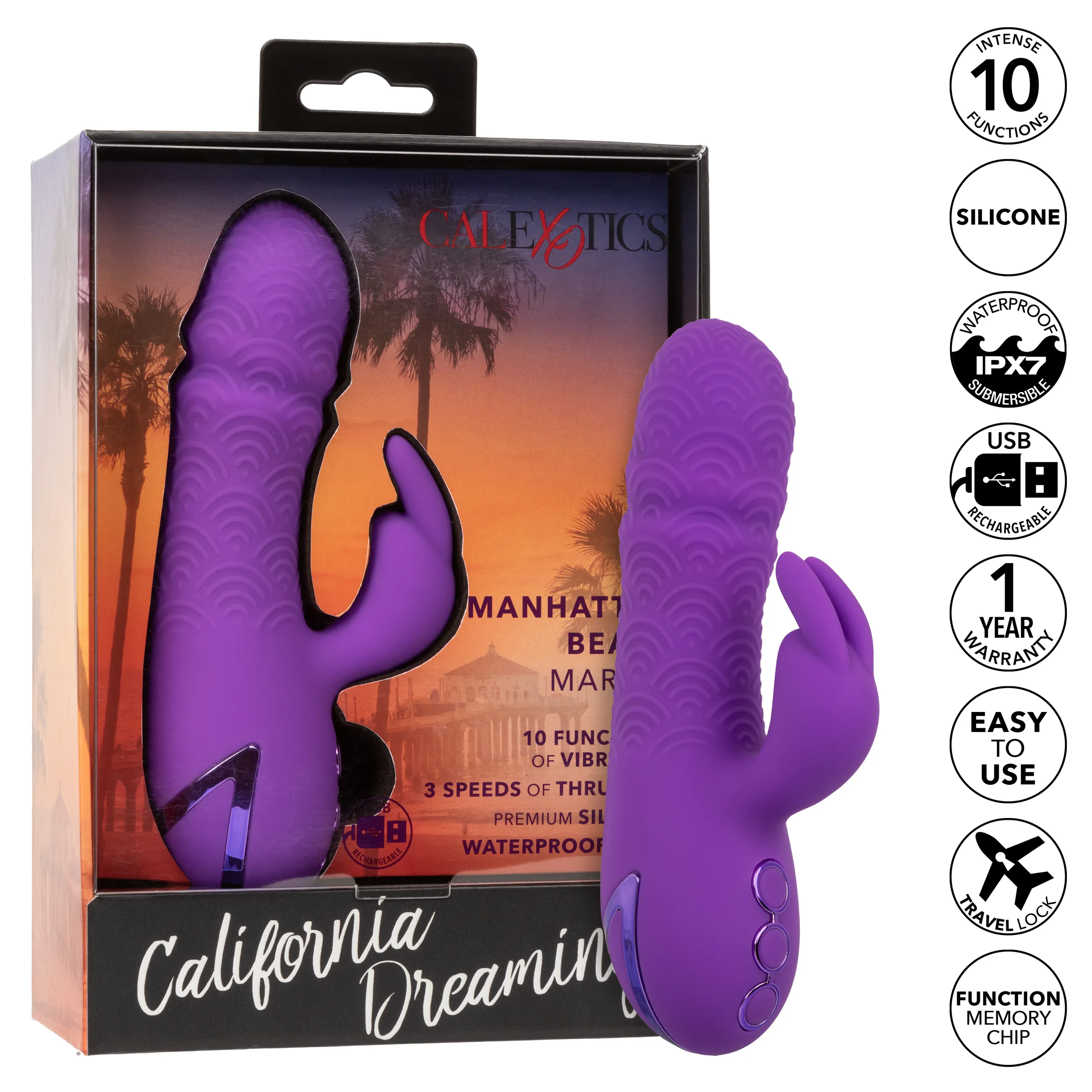 California Dreaming Manhattan Beach Marvel Thrusting Dual Stimulator