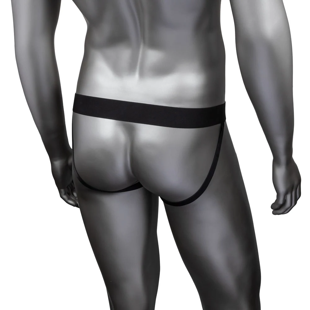 Radiance for Him Jock Strap with Breathable Mesh and Rhinestones
