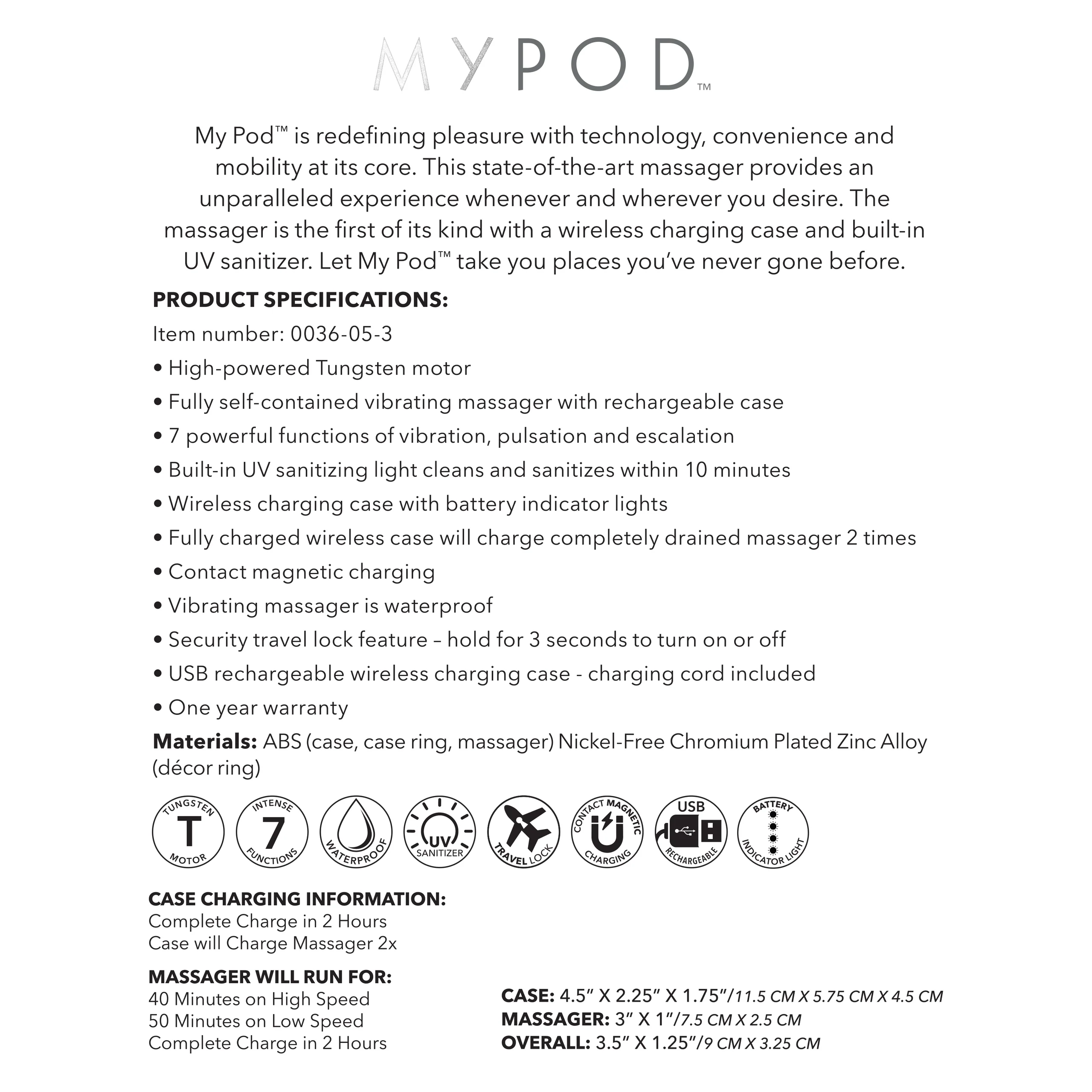 Cal Exotics My Pod 子弹按摩器（含 UV 充电盒）