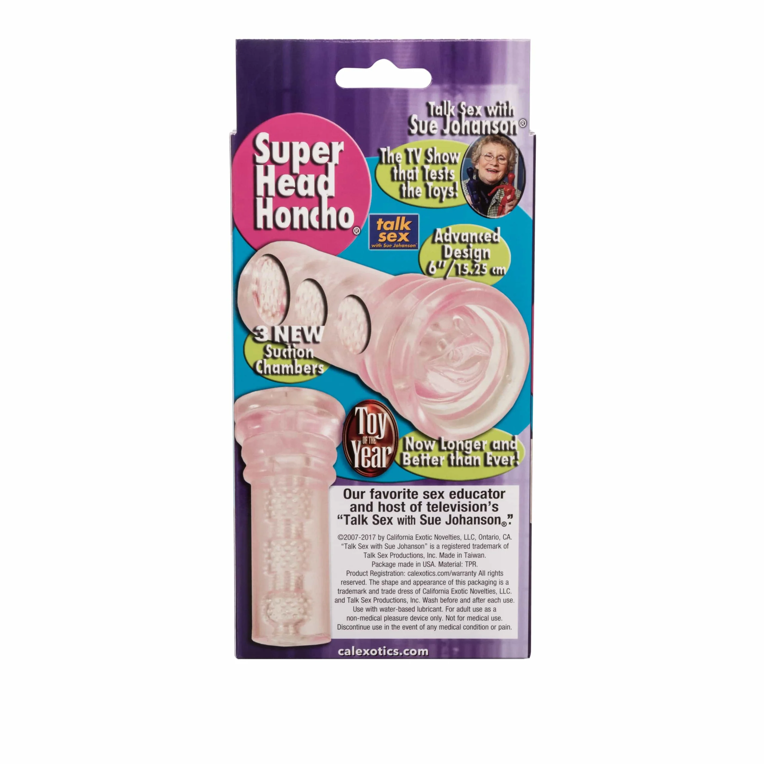 Sue Johanson Super Head Honcho 加长纹理飞机杯