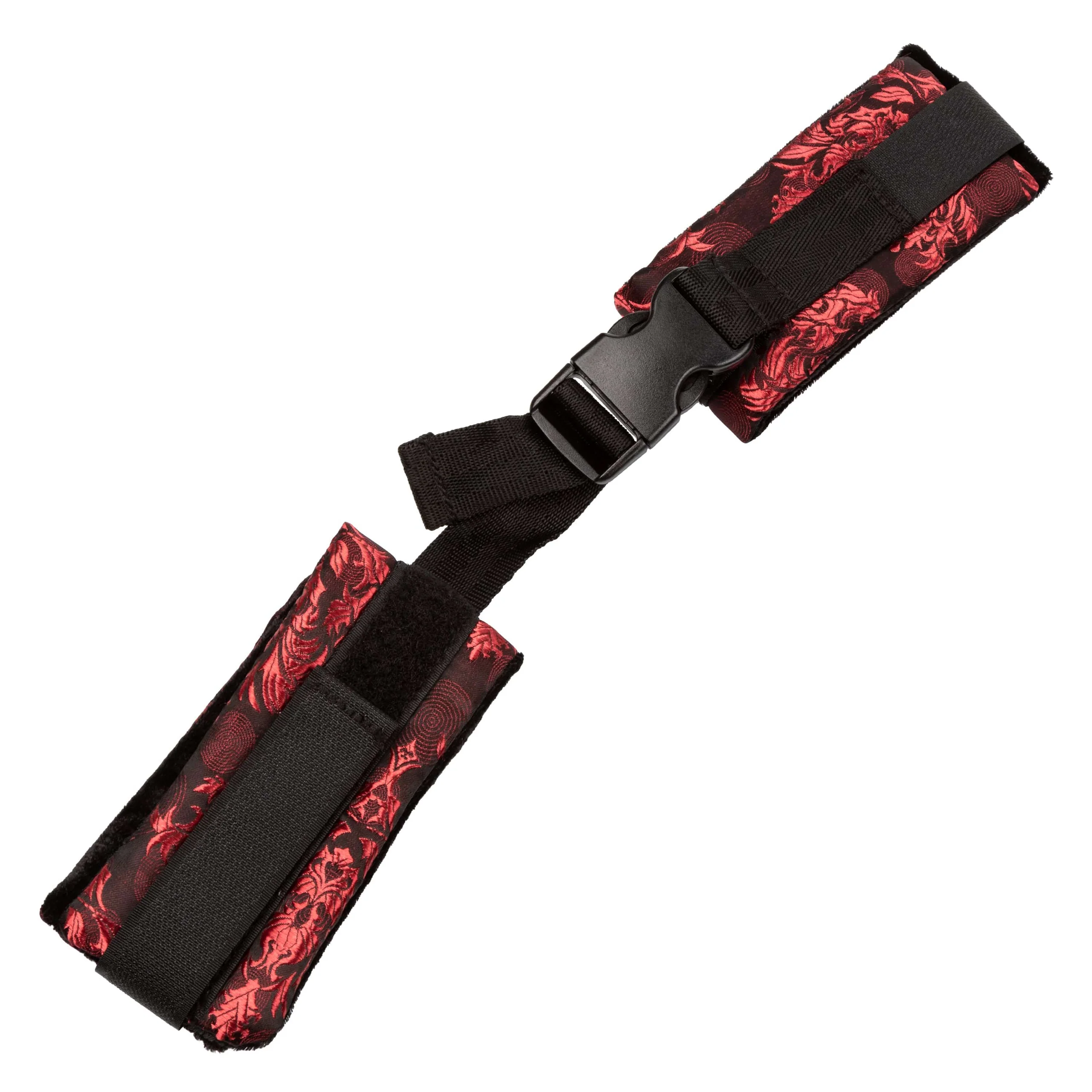 Scandal® Control Cuffs in Red and Black Brocade for Wrists or Ankles