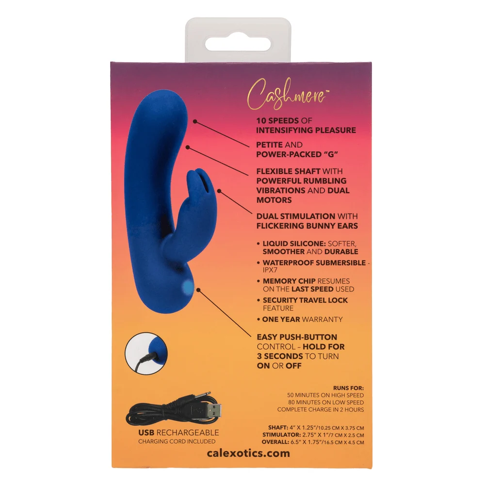Cashmere Silk Bunny Rabbit Vibrator with Flickering Ears