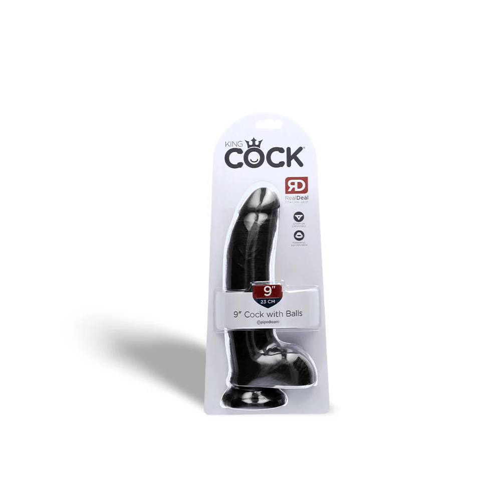 King Cock 假阳具带睾丸，逼真手工设计