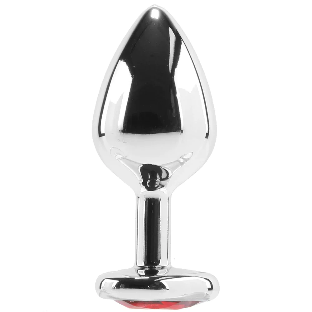 Booty Sparks Heart Gem Anal Plug in Lightweight Aluminum