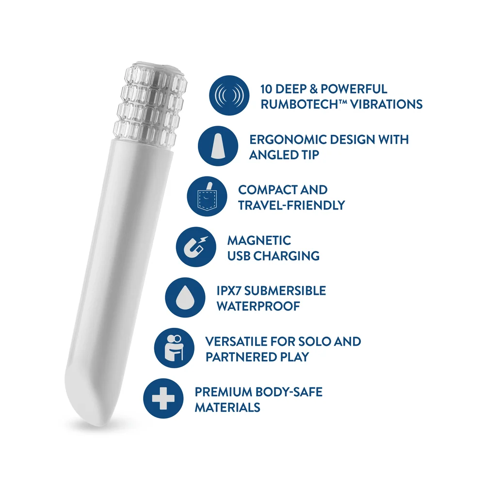 Blush Oh My Gem Bold Diamond Bullet Vibrator with Angled Precision Tip
