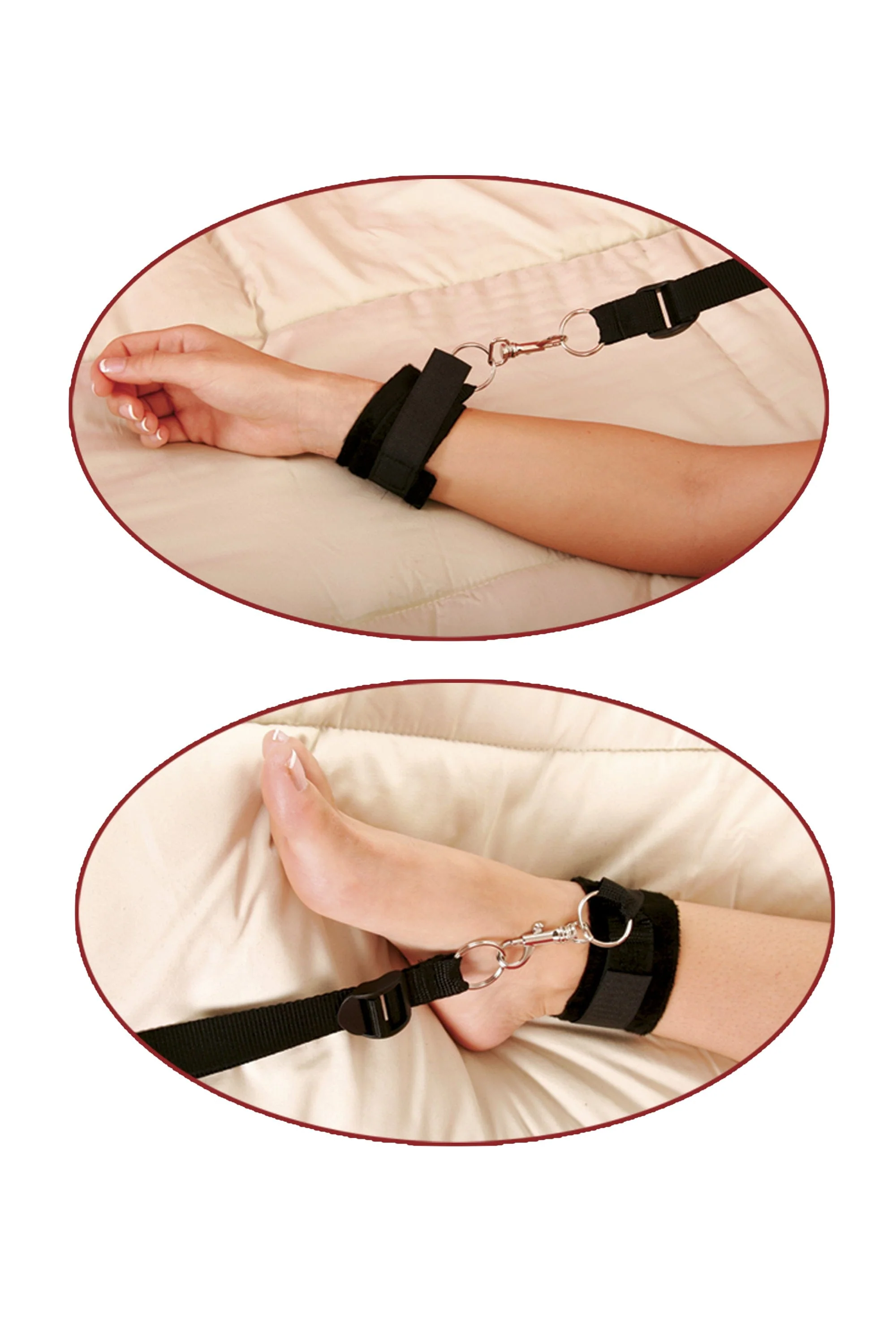 Fetish Fantasy Series Bed Bindings Restraint Kit for Any Size Bed