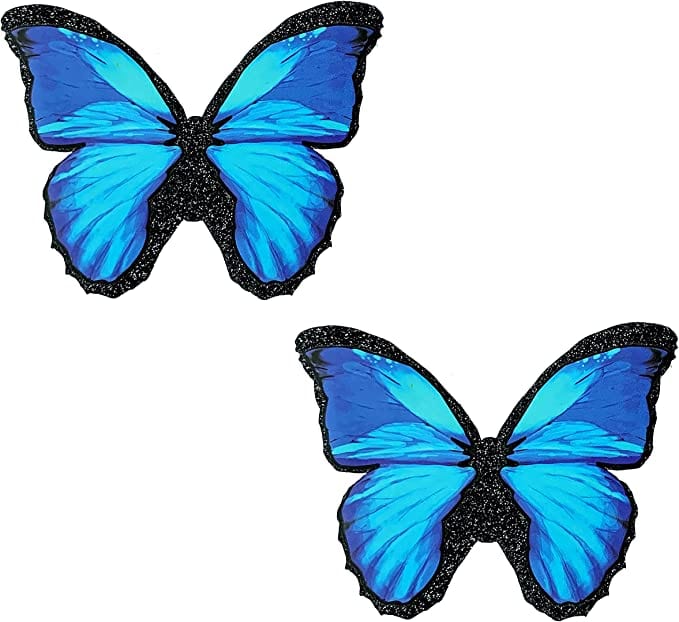 Neva Nude Blue Butterfly Nipztix Single Use Pasties