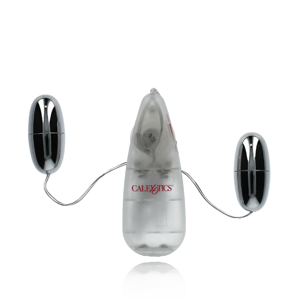 Pocket Exotics Vibrating Double Silver Bullets