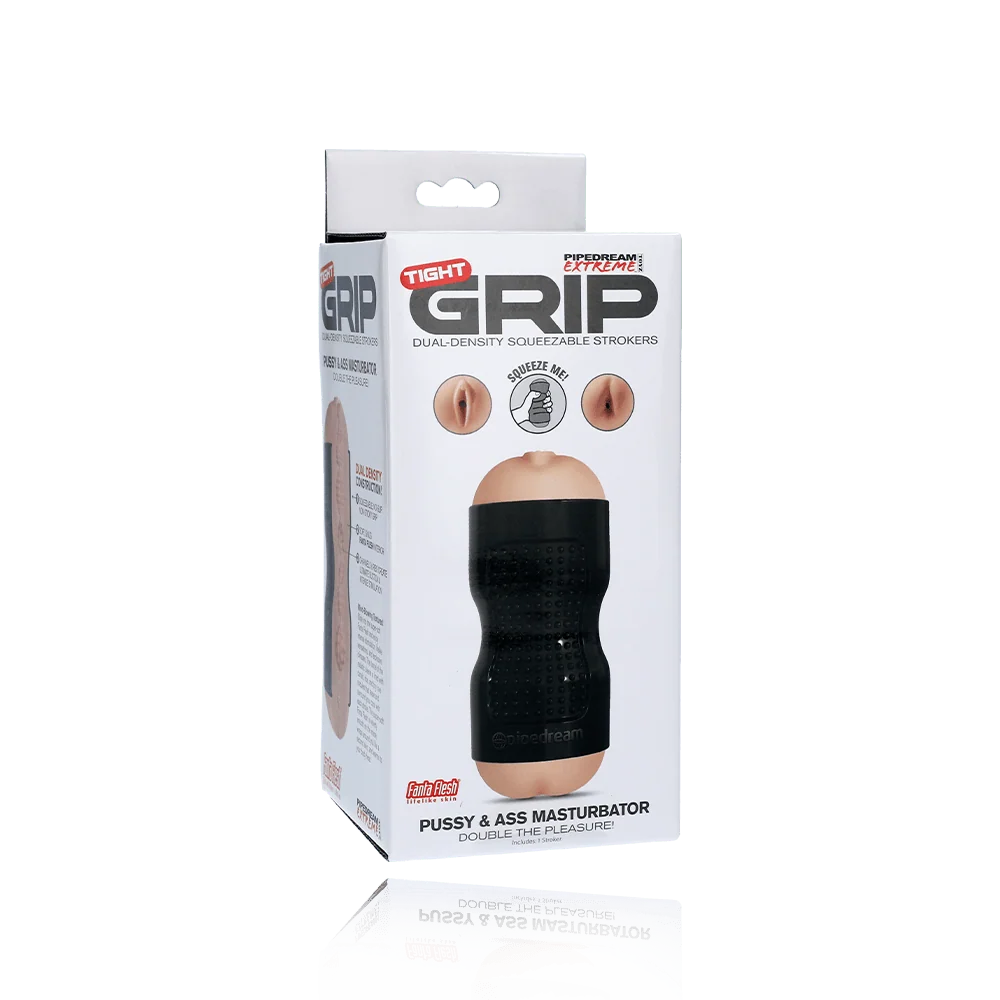 PDX Brands Tight Grip Dual-Density Squeezable Stroker in Black