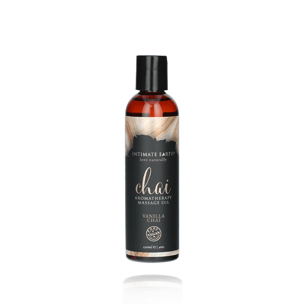 Intimate Earth Massage Oil in Fresh Cut Grass Scent