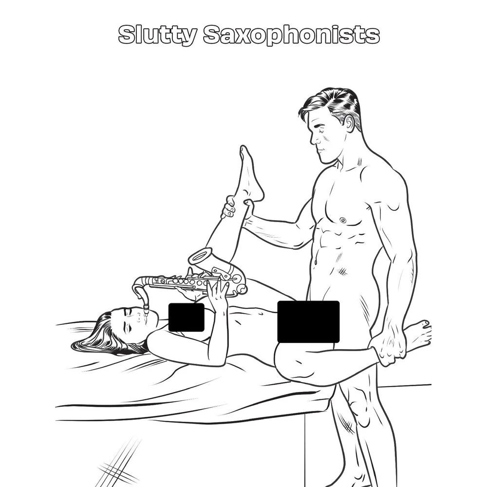 The Raunchiest Adult Coloring Book with Explicit Hardcore Imagery